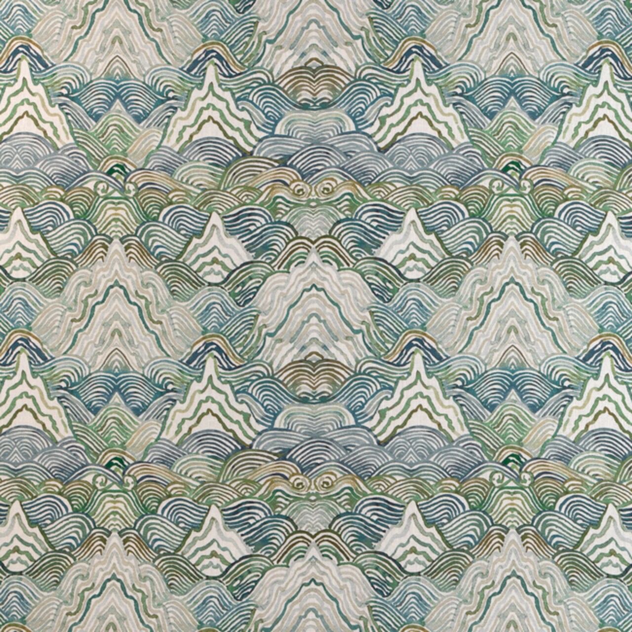 1 Yard Modern Abstract Printed Linen Drapery Fabric 100 Percent High Quality